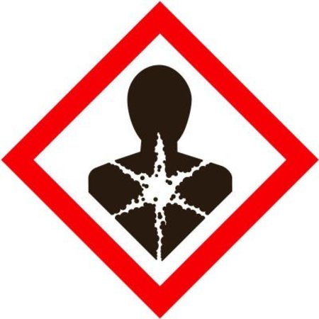 TOP TAPE AND LABEL INCOM® GHS1271 GHS "Health Hazard" Pictogram Placard, 10-3/4" x 10-3/4" GHS¬†1271.00
